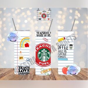 Teacher fuel tumbler ♥️